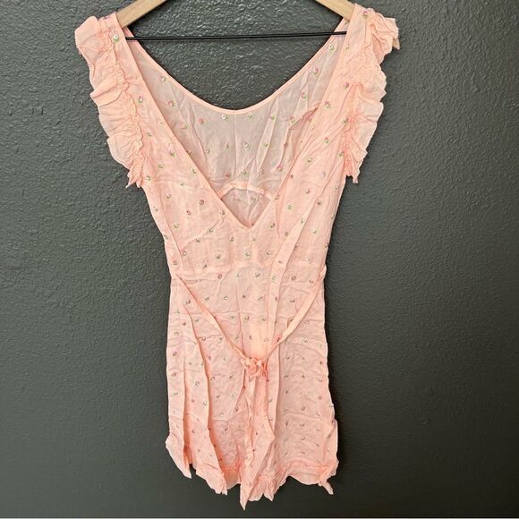 NWT Revolve x Morgan Lane Dillon Dress in Blush | Size Small - Picture 7 of 13